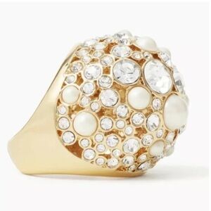 KATE SPADE PICK A PEARL COCKTAIL RING SIZE 5
